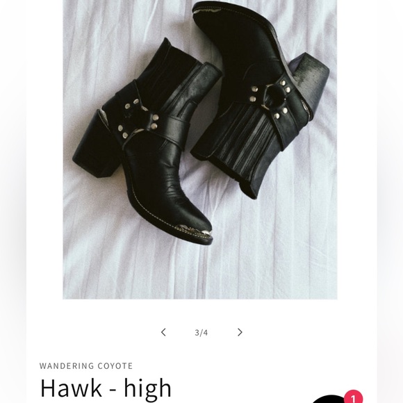 Ankle boots. Cowboy boots. Real leather. - Picture 2 of 9